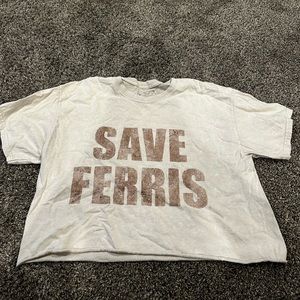 ferris bueller crop top
